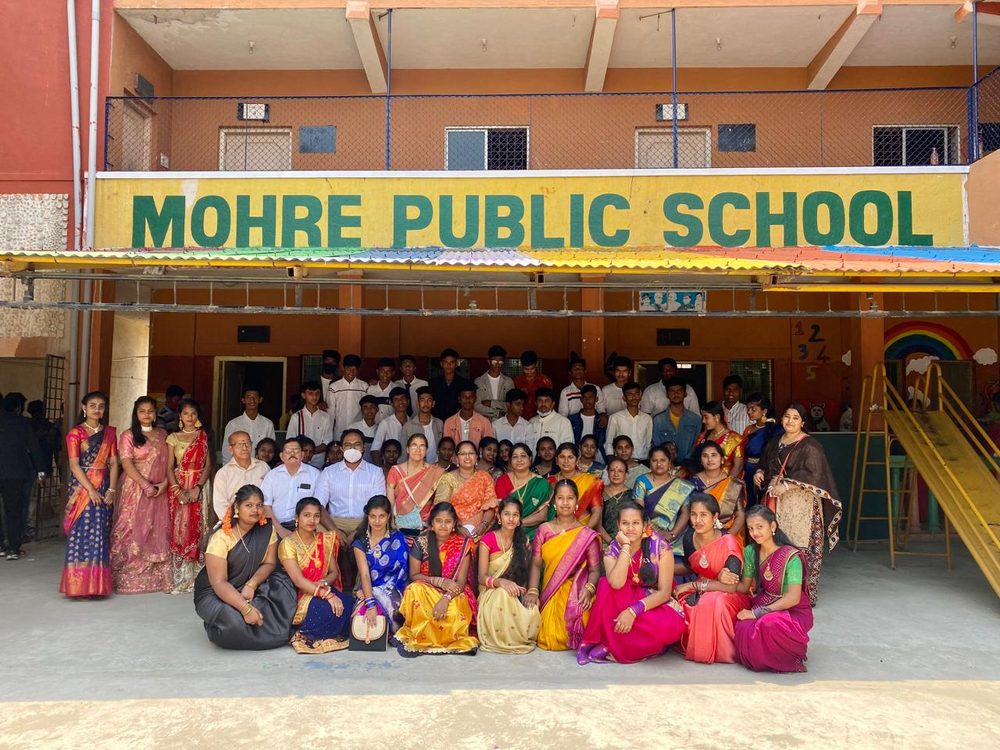 Faculty and students at cultural event